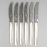 6-piece set breakfast knives ''model Jeunesse'' silver.