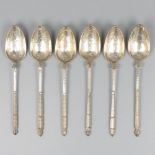 6-piece set of spoons silver.