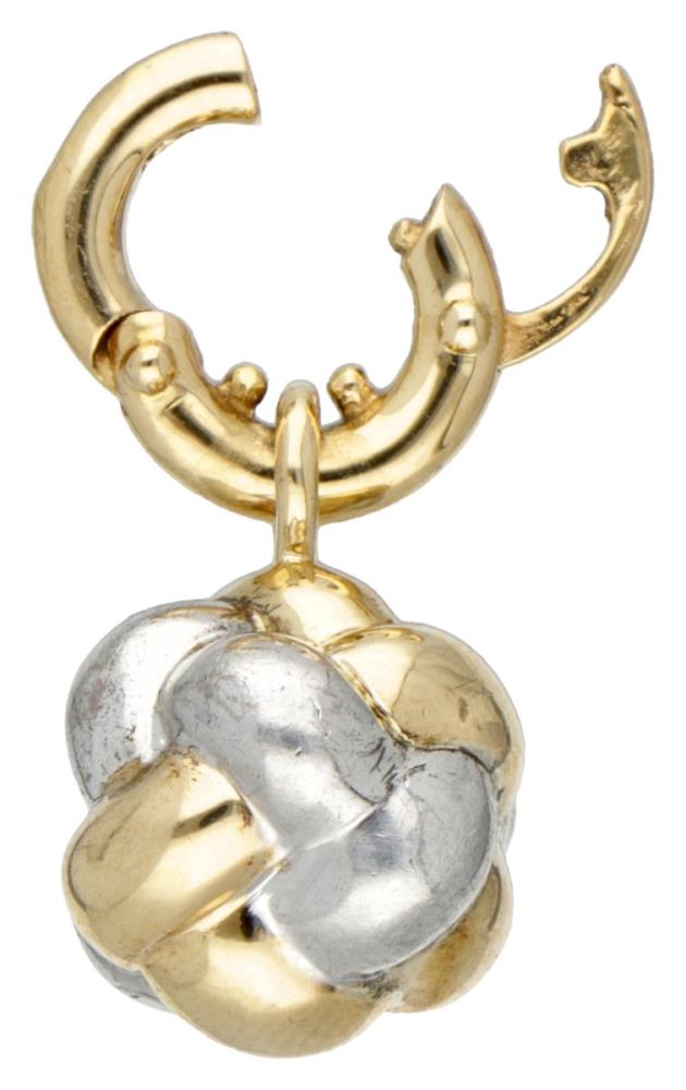 Tirisi Moda 18K. yellow gold / sterling silver knot charm pendant. - Image 3 of 4