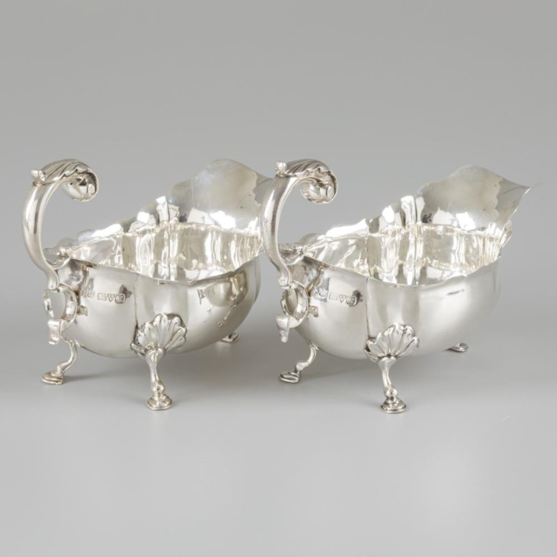 2-piece set of sauce boats silver. - Image 4 of 8