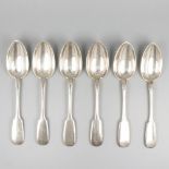 6-piece set dinner spoons silver.
