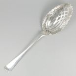 Wet fruit scoop "Haags Lofje" silver.