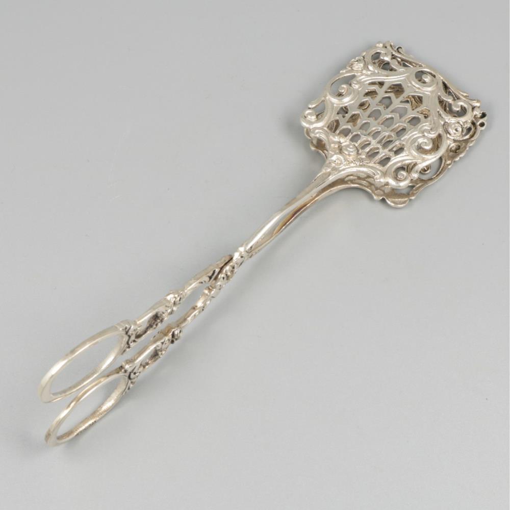 Biscuit tongs silver. - Image 3 of 7