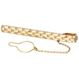 Vintage Cartier 18K. yellow gold 'Maillon Panthere' tie bar clip.