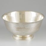 Bowl on foot after Paul Revere's "Liberty Bowl", silver.
