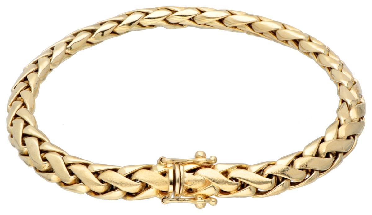 14K. Yellow gold link bracelet. - Image 3 of 3