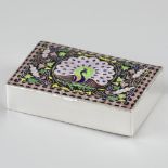 Cloisonné box silver.