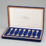 Set of 7 spoons of ''The Kings and Queens of Europe'' silver - spoon collection - Franklin Mint.