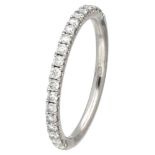 18K. White gold alliance ring set with approx. 0.40 ct. diamond.