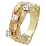 Marco Bicego 18K. yellow gold ring set with approx. 0.15 ct. diamond.