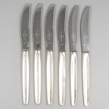 6-piece set breakfast knives ''model Jeunesse'' silver.