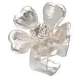 Sterling silver flower ring by Swedish designer Peter von Post.