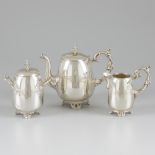 3-piece tea set silver.