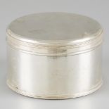 Silver biscuit box.