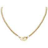 18K. Yellow gold Menottes dinh van necklace.