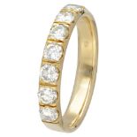 18K. Yellow gold alliance ring set with approx. 1.05 ct. diamond.