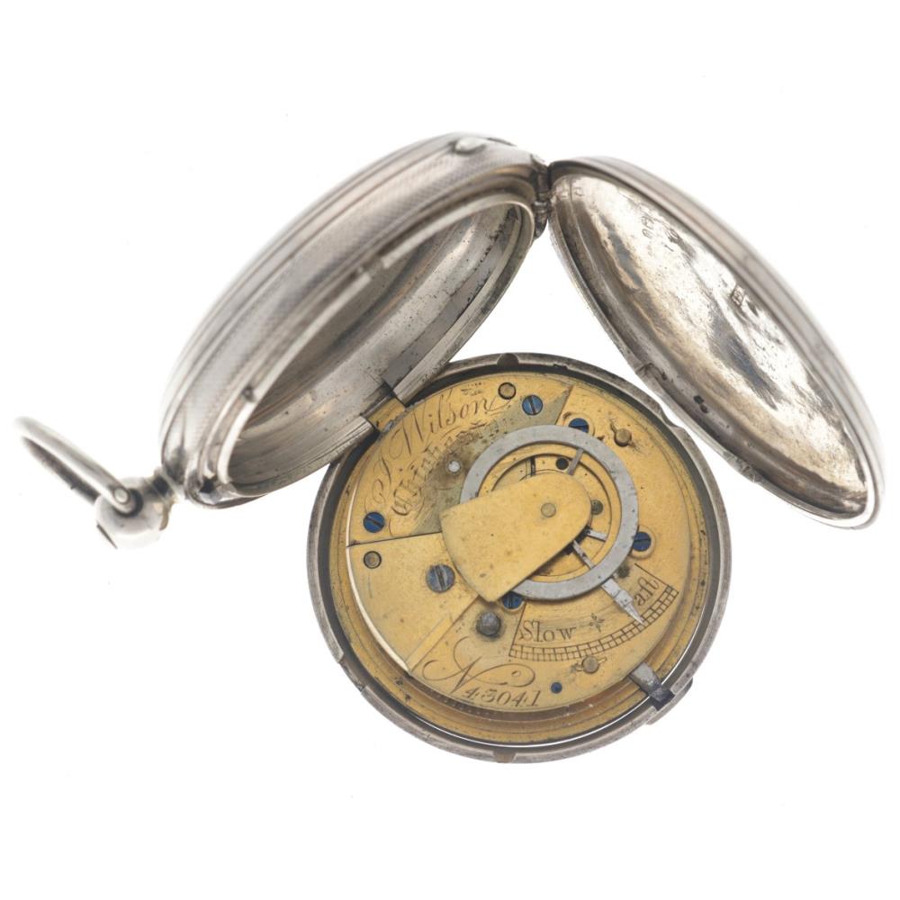 J. Wilson Savonette verge fusee - men's pocket watch - approx. 1850. - Image 5 of 6