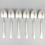 6-piece set dinner spoons silver.