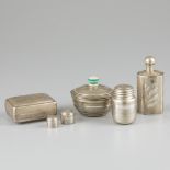 6-piece dressing table set silver.