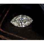 HRD certified 7.03 ct. marquise cut natural diamond.