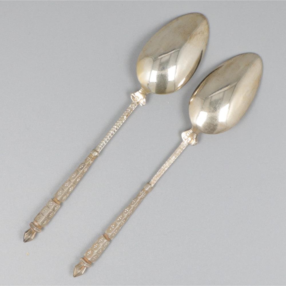 6-piece set of spoons silver. - Image 5 of 6