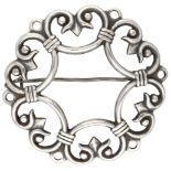 916 Silver 'Suotniemen' brooch by Kaunis Koru for Kalevala Koru.