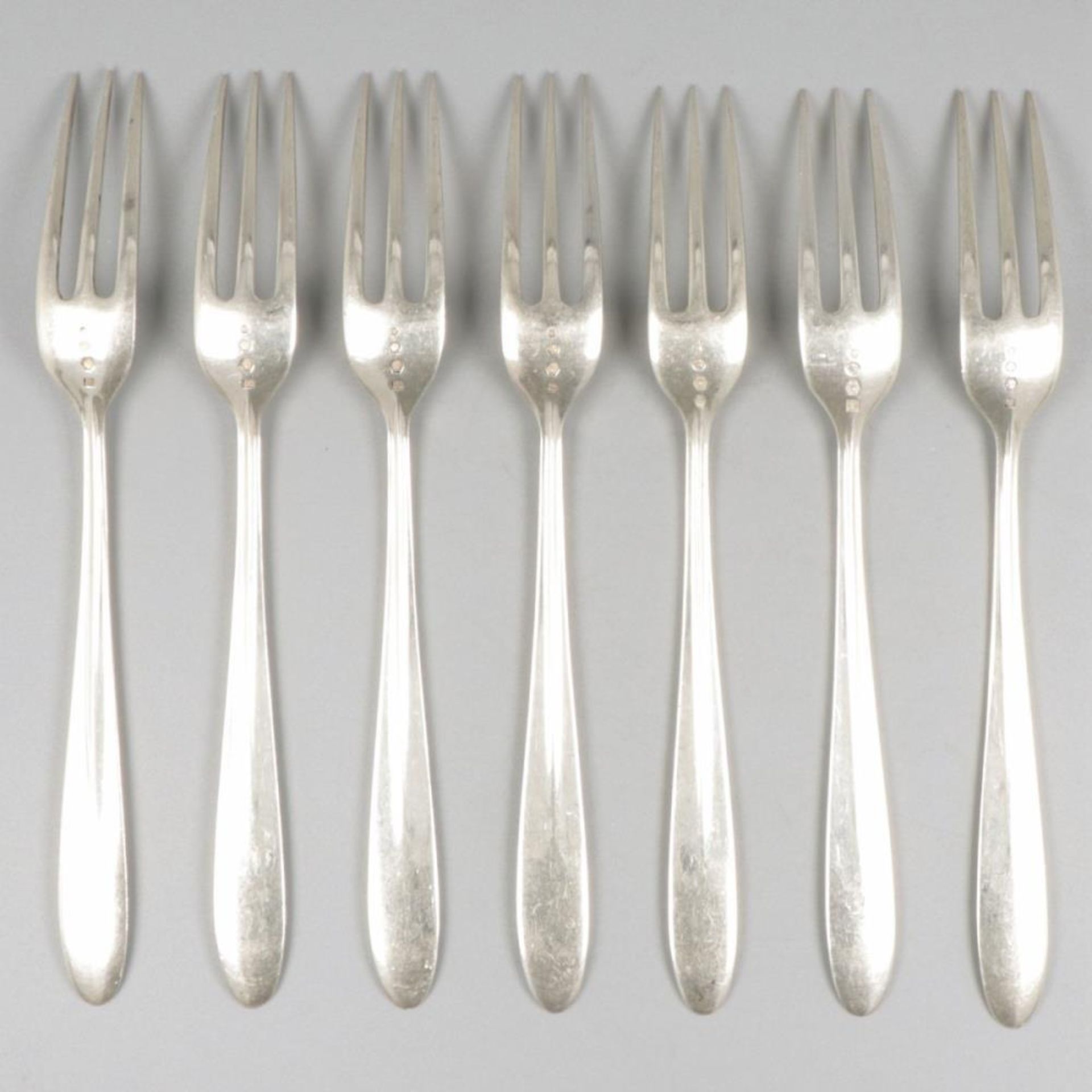 6-piece set of forks silver. - Image 2 of 6