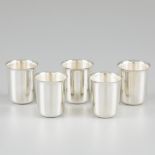 5-piece set of shot cups silver.