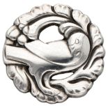 Sterling silver no.134 'Dove' brooch by Arno Malinowski for Georg Jensen.
