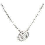 Sterling silver Gucci 'Interlocking G boule chain' necklace.