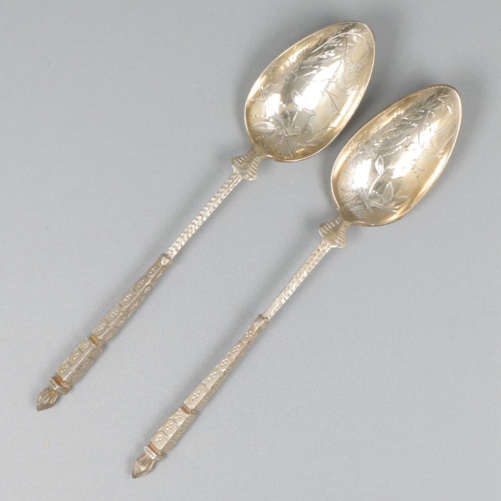6-piece set of spoons silver. - Image 2 of 6