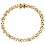 18K. Yellow gold rolex chain link bracelet.