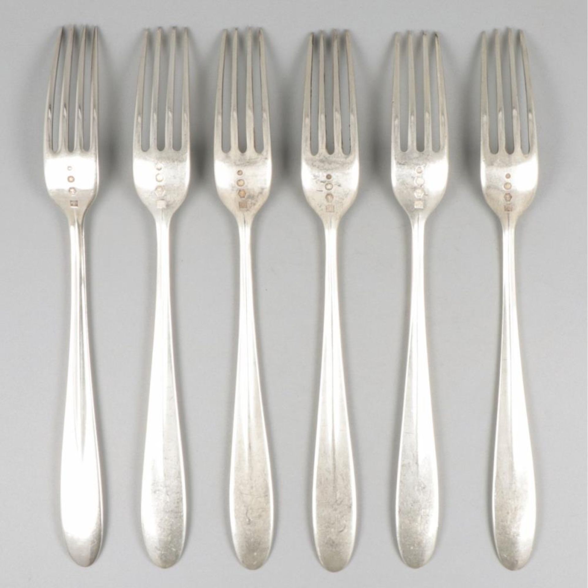 6-piece set dinner forks silver. - Image 2 of 6