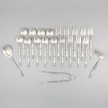 21-piece set silver cutlery.