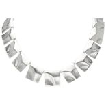 Sterling silver 'Galactic Peaks' necklace by Björn Weckström for Lapponia.