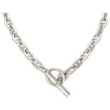 Sterling silver Hermès Chaîne d'ancre medium necklace.