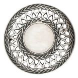 916 Silver brooch set with moonstone by Kaunis Koru for Kalevala Koru.