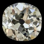 GIA certified 2.81 ct. old mine brilliant cut natural diamond.