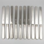 10-piece set dinner knives silver.