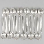 12-piece set teaspoons ''model Jeunesse'' silver.