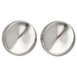 Sterling silver no.136A modernist earrings by Nanna Ditzel for Georg Jensen.