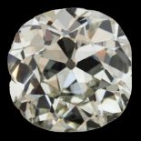 GIA certified 2.86 ct. old mine brilliant cut natural diamond.