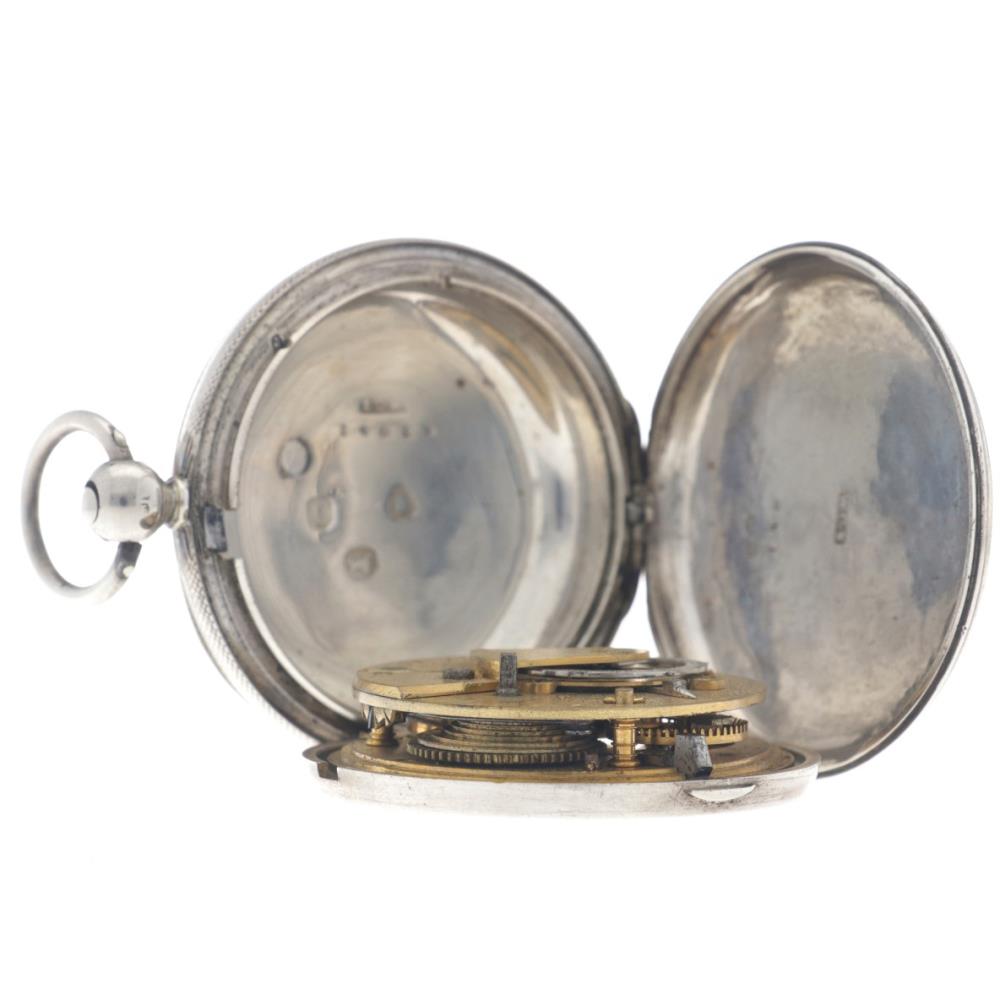 J. Wilson Savonette verge fusee - men's pocket watch - approx. 1850. - Image 6 of 6