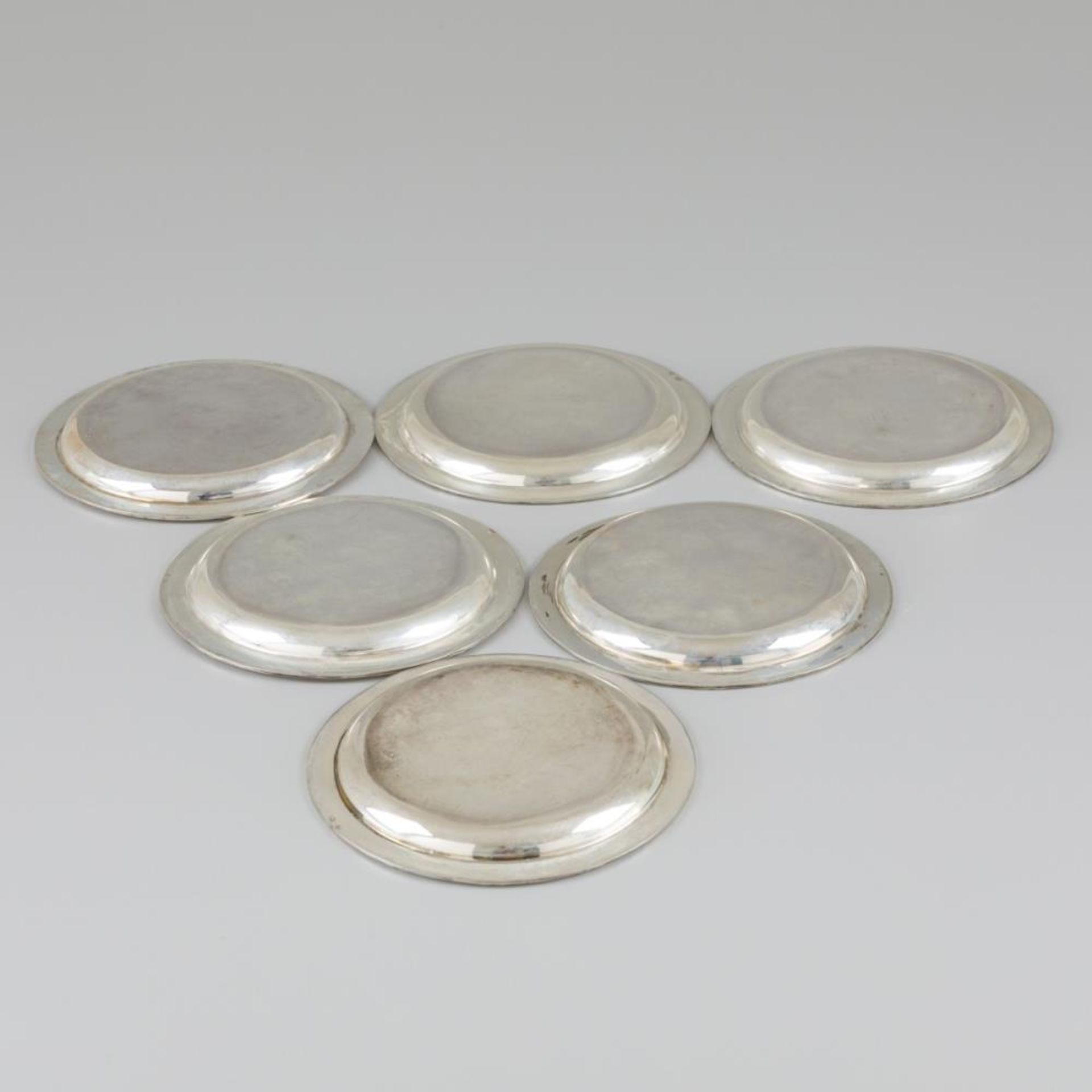 6-piece set of coasters silver. - Image 5 of 6