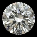 GIA certified 2.09 ct. round brilliant cut natural diamond.