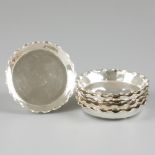6-piece set of coasters (China export) silver.