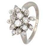 14K. White gold ring set with approx. 0.66 ct. diamond.