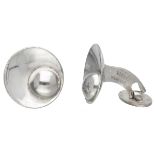 Sterling silver cufflinks by Danish designer E. Dragsted.
