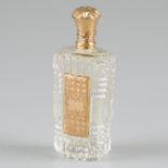 Perfume bottle gold.