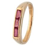 18K. Yellow gold Luth Bijoux ring set with approx. 0.33 ct. tourmaline.
